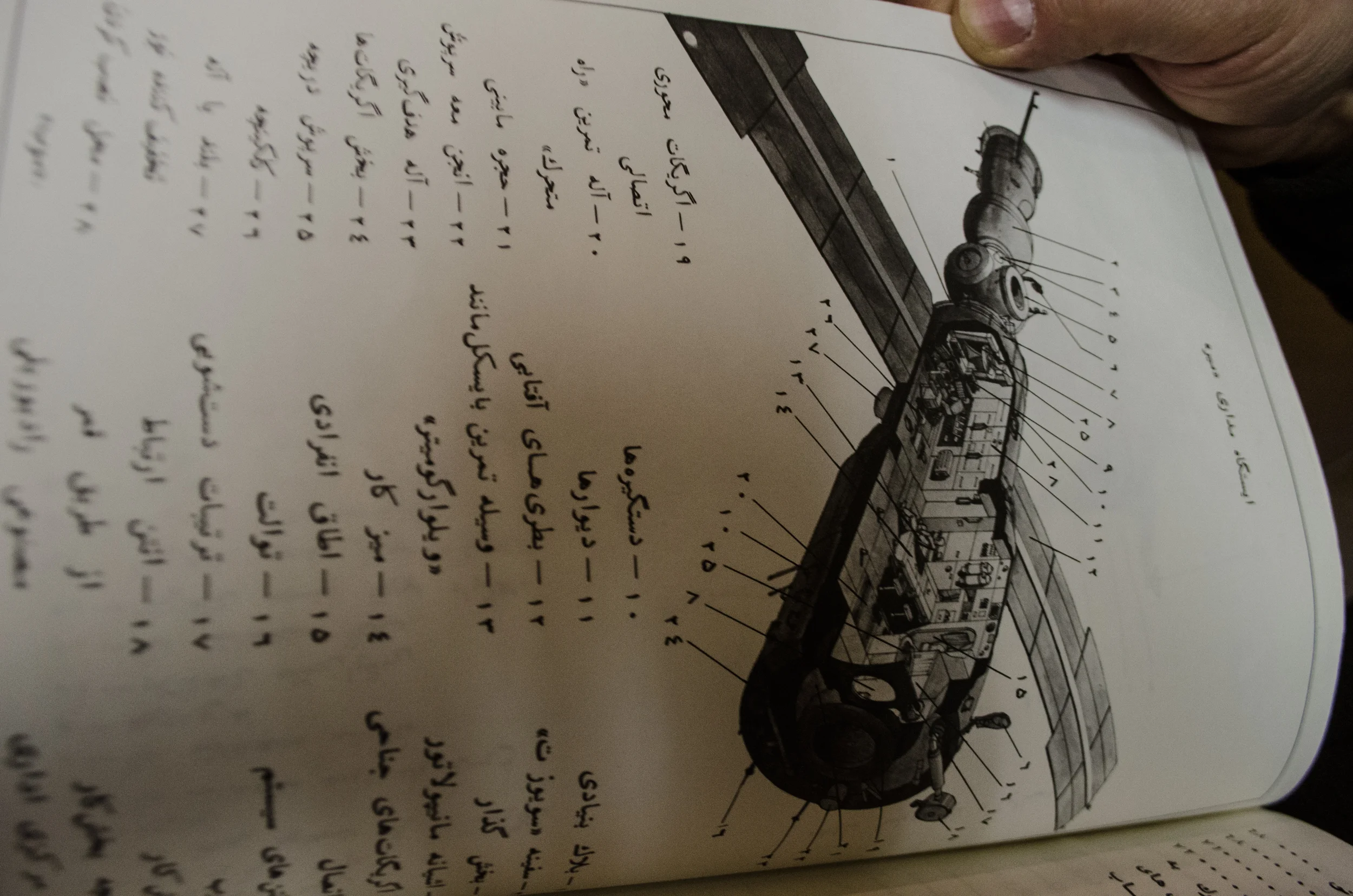 Diagrams of the Space Station Mir. The Soviet Union sent an Afghan cosmonaut into space in 1988 to show Afghans the advantages of being neighbors with a superpower.