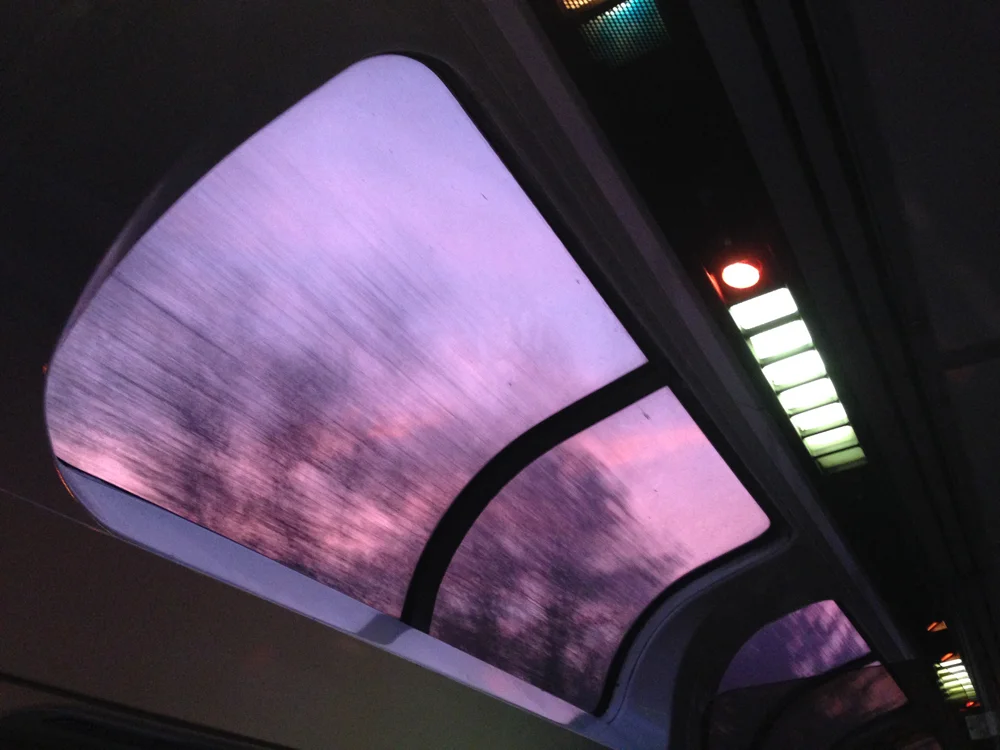 We saw our best sunset of the trip on our last night. 
