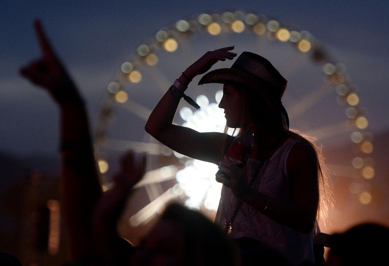  Fans enjoy Easton Corbin on the Mane Stage Friday April 25, 2014 at Stagecoach 2014 at the Empire Polo Club in Indio. 