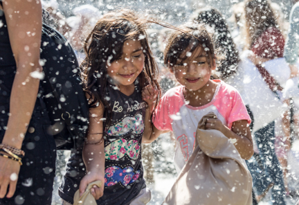 Los Angles International Pillow Fight Day Celebration