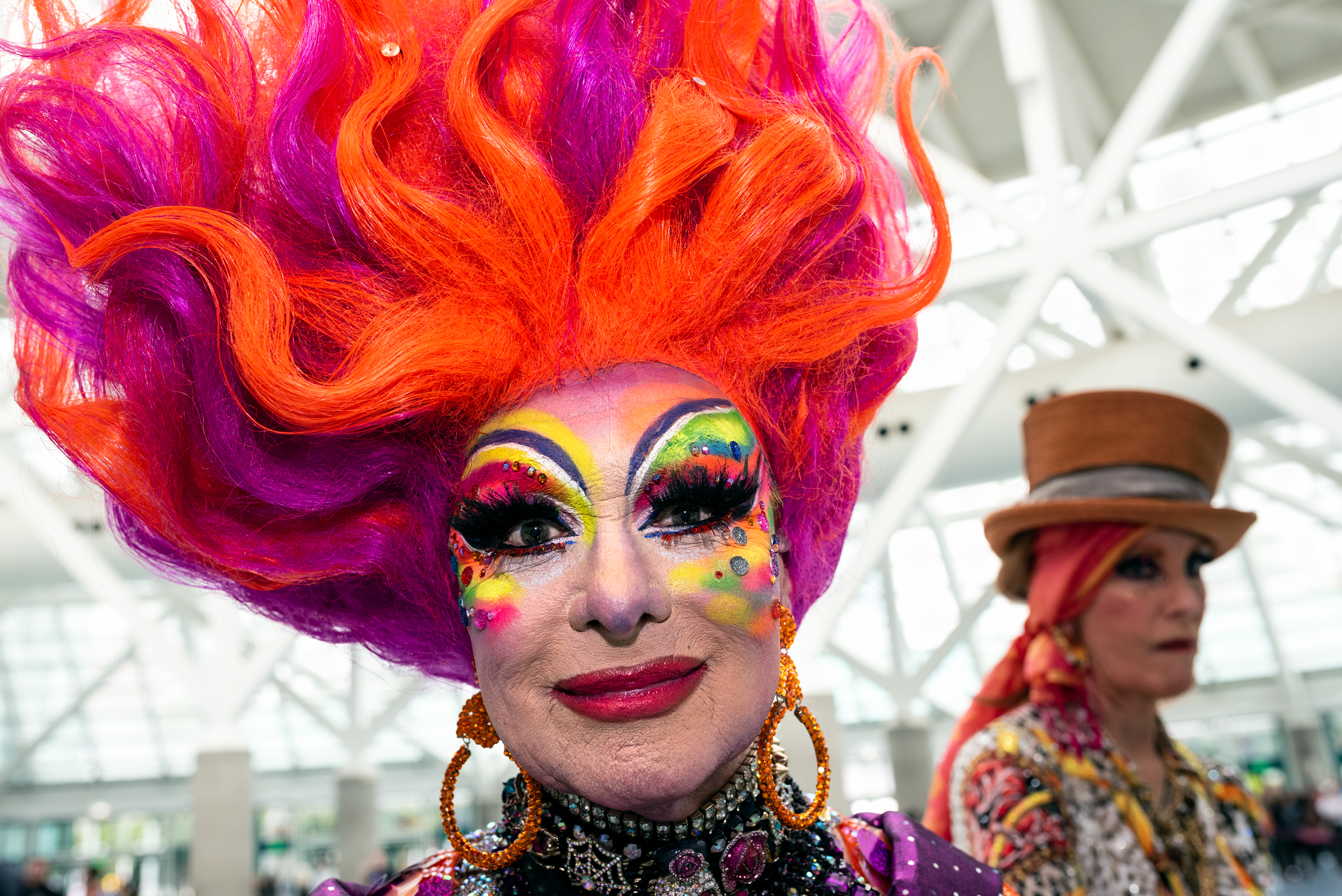 Attendees arrive at RuPaul's DragCon in Los Angeles California o