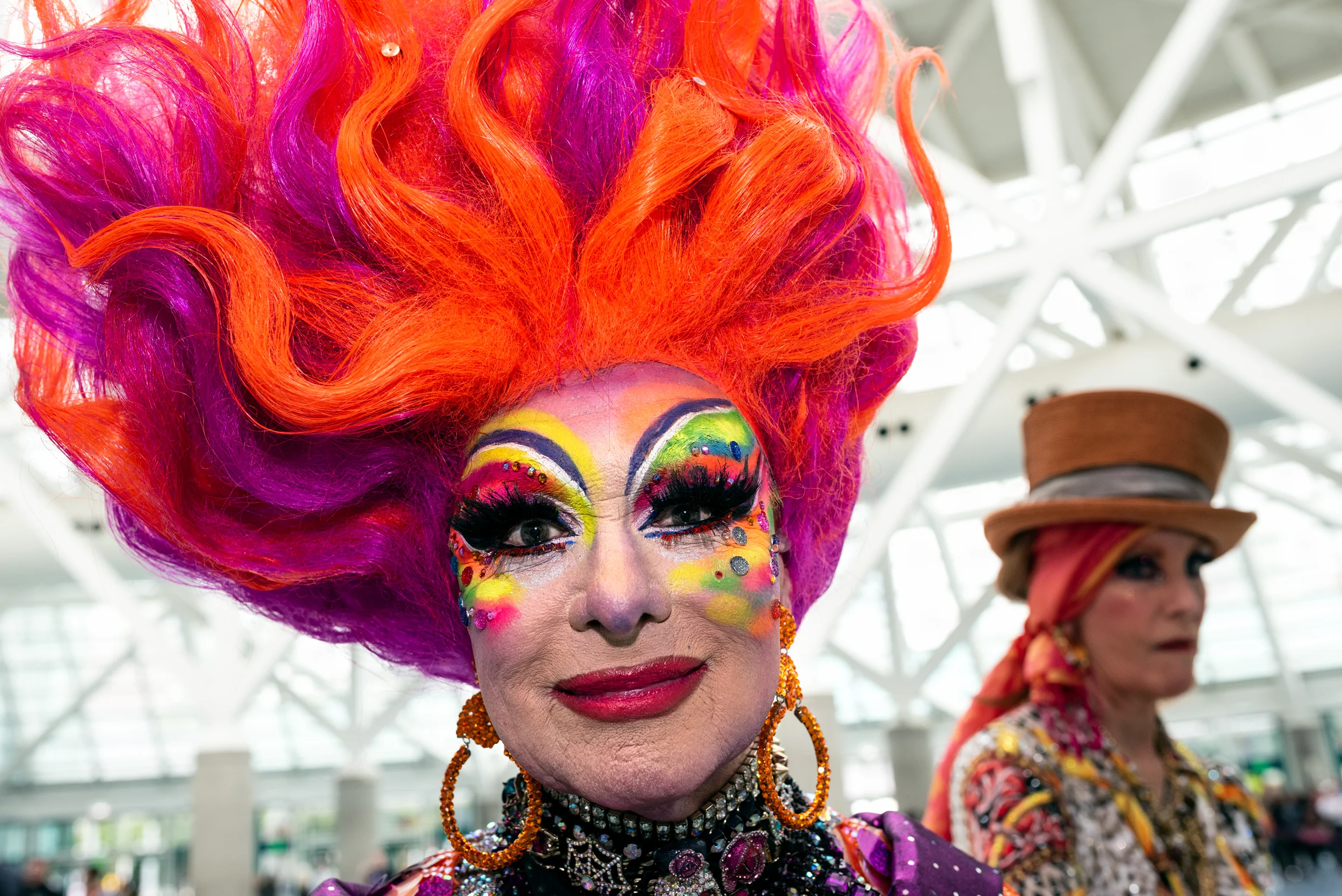 Attendees arrive at RuPaul's DragCon in Los Angeles California o