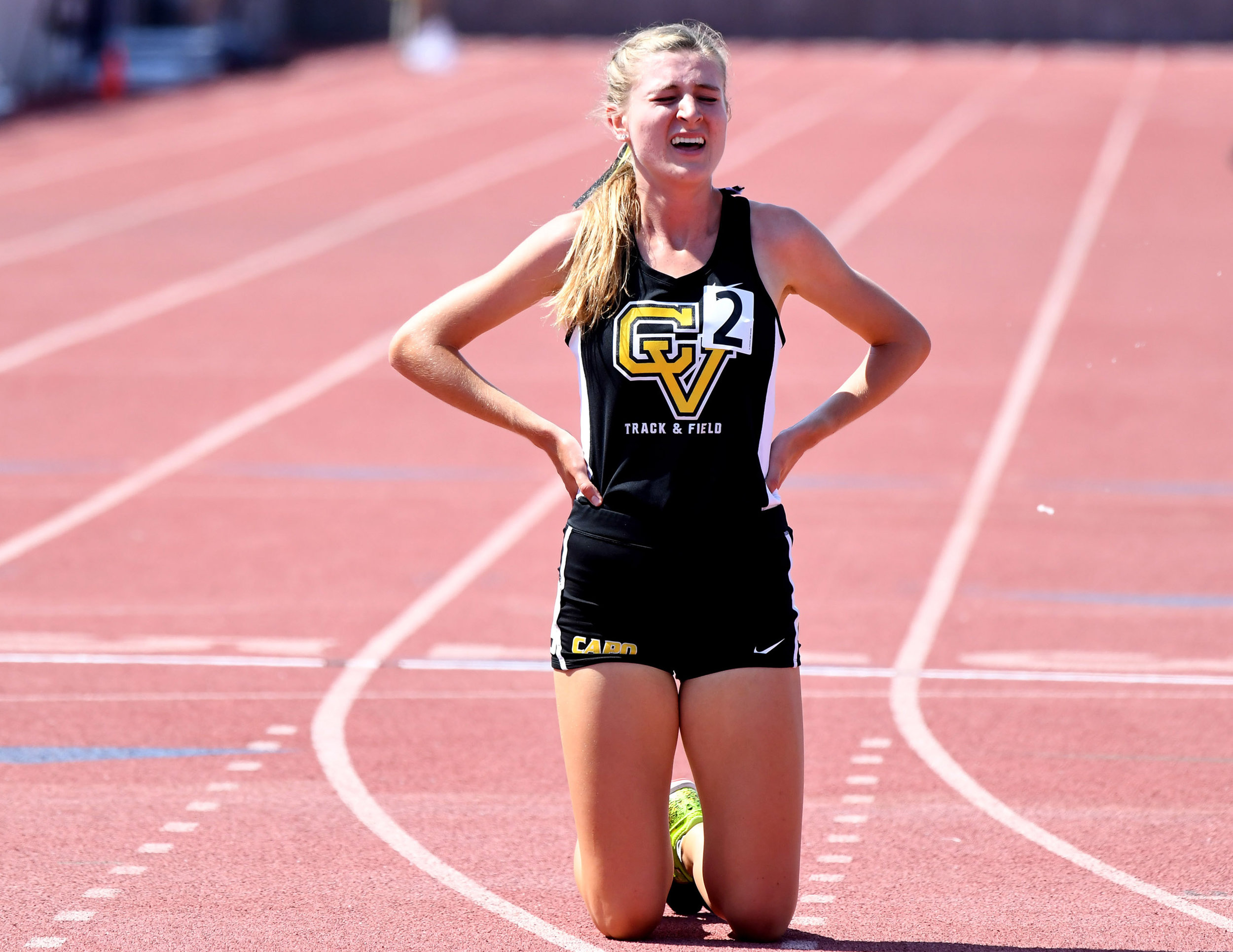  Capistrano Valley's Haley Herberg finished second in the 3200 meter run during the CIF-SS Track and Field Masters meet at El Camino College in Torrance, Calif., on Saturday, May 26, 2018.  