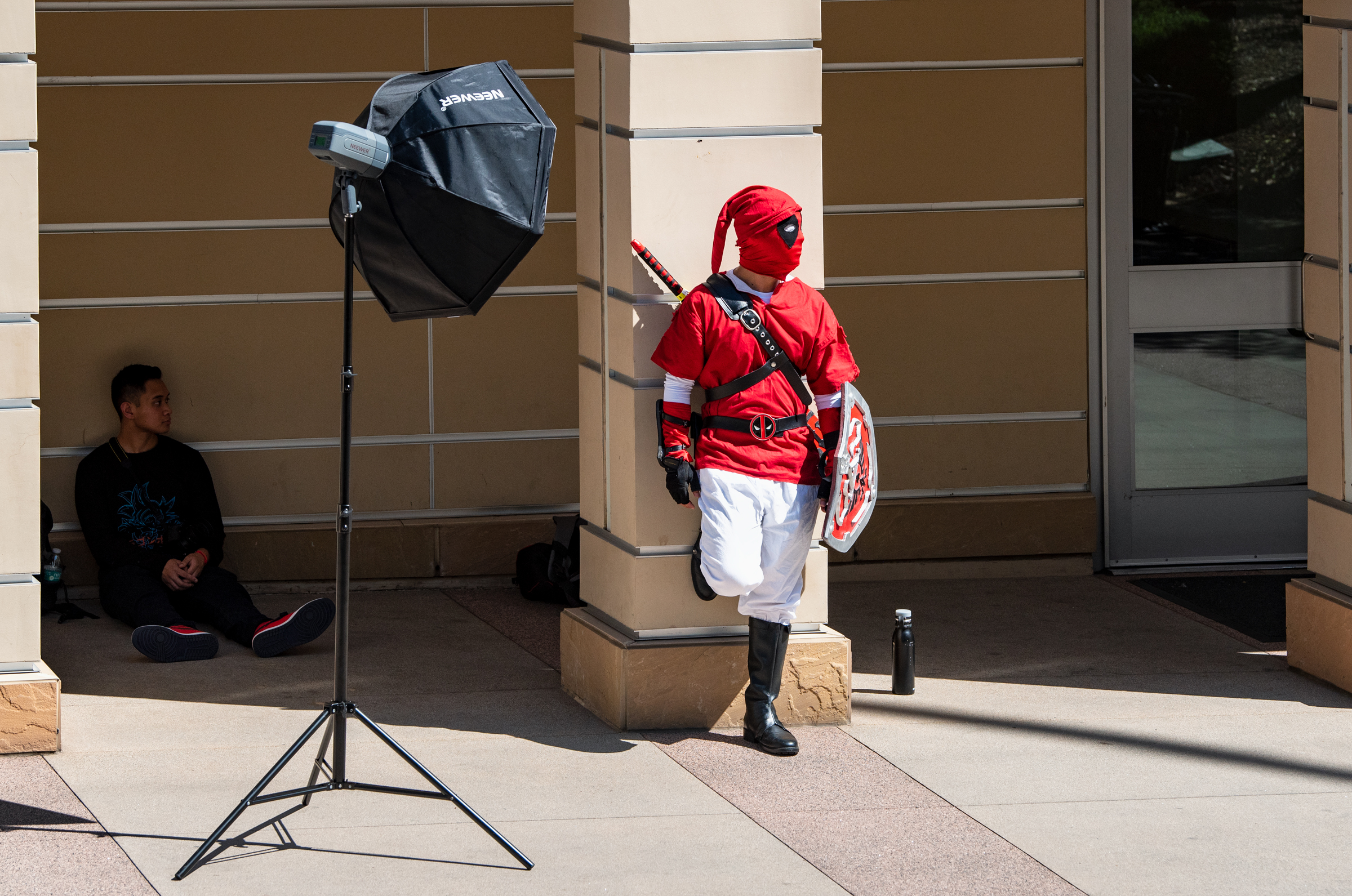 Attendees at Nerdbot Con, a cosplay convention in Pasadena, Cali