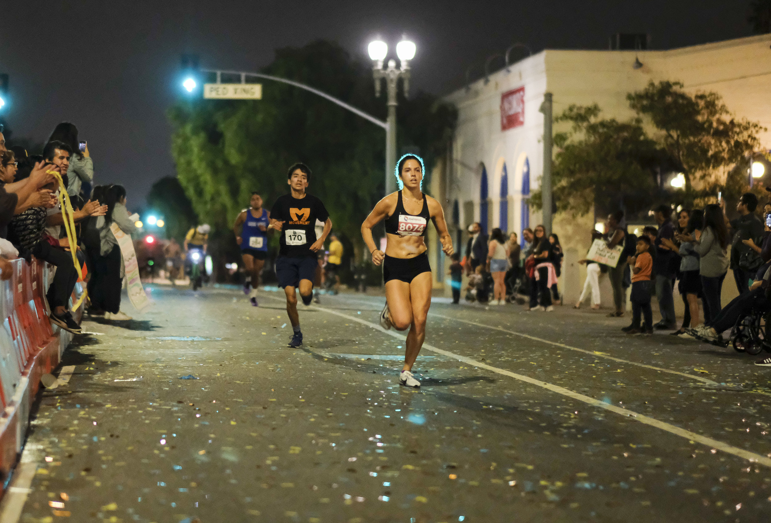  Participants run during the ``Happy Birthday L.A. 5K 2018'' to commemorate the Los Angeles City's 237th birthday, on Sept. 2, 2018.  