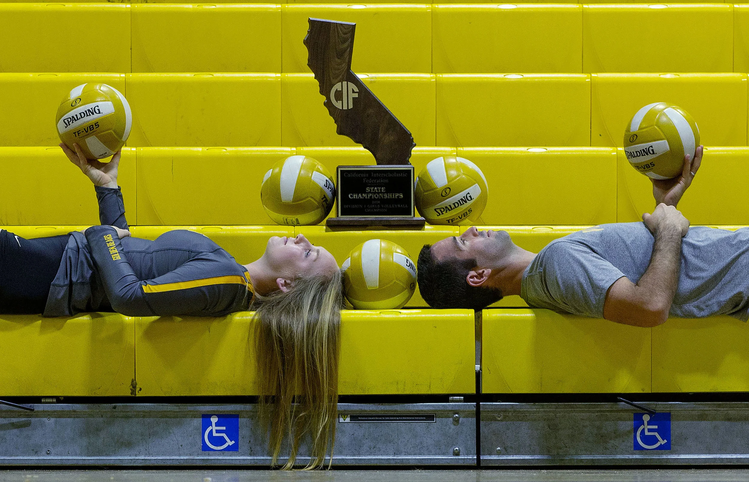 Temecula Valley's Jordyn Amoy and Roberto "Rafu" Rodriguez are The Press Enterprise's girls volleyball player of the year and coach of the year in Temecula on Thursday, December 13, 2018.