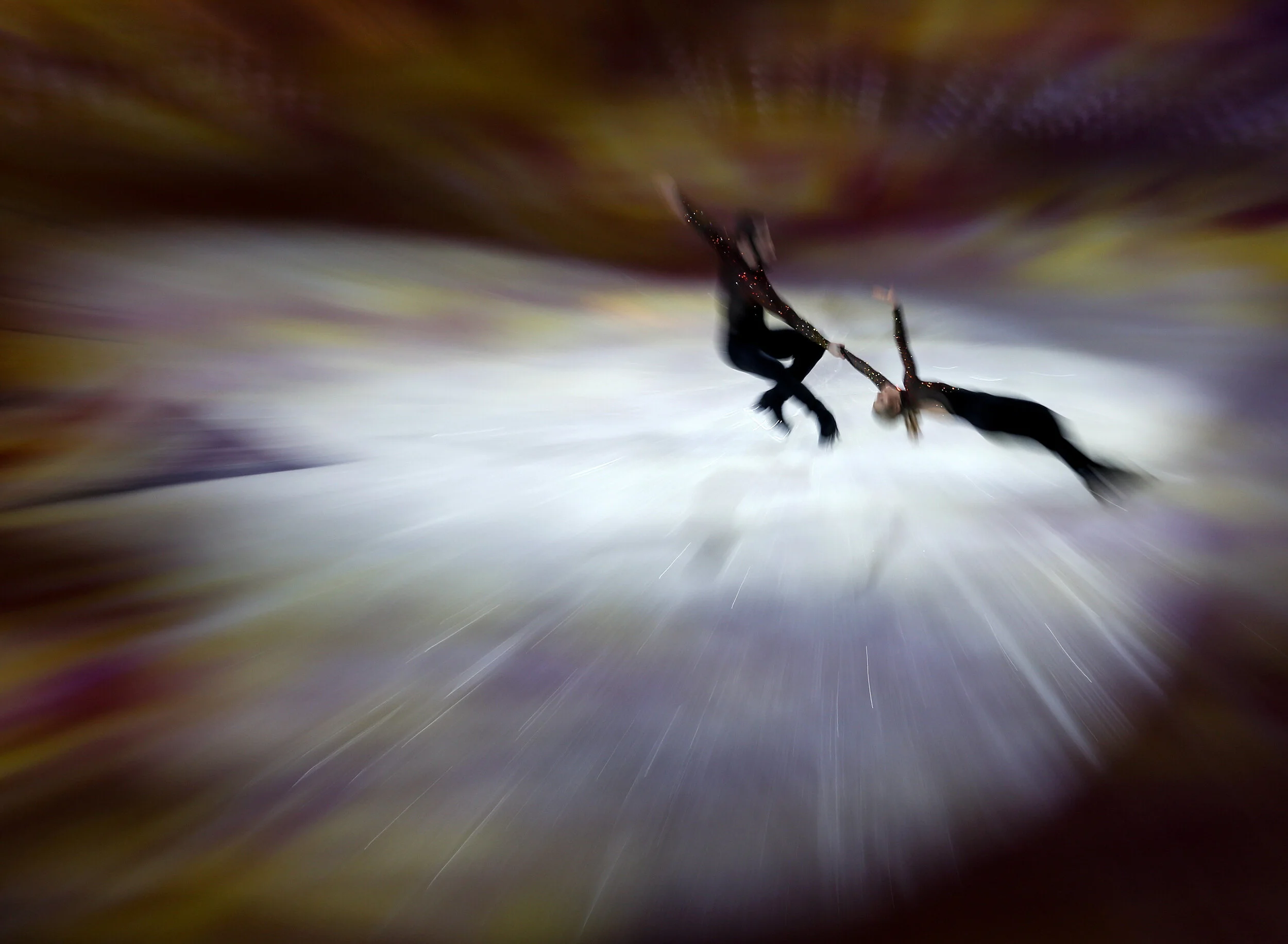  Ashley Cain and Timothy Leduc of USA perform in the Gala Exhibition during the ISU Four Continents Figure Skating Championship at the Honda Center in Anaheim, California on February 10, 2019. 