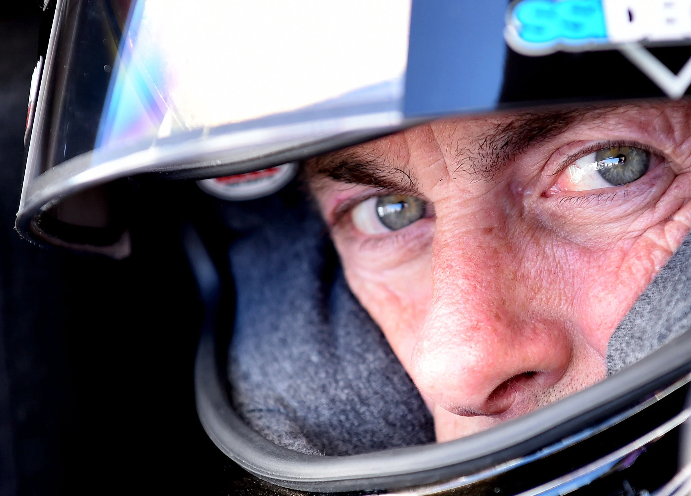  Top Fuel driver Clay Millican sits in his dragster in the staging lanes prior to the opening round of eliminations at the 59th annual NHRA Wnternationals at Auto Club Raceway at Pomona on Monday, February 11, 2019. Eliminations were rescheduled to M