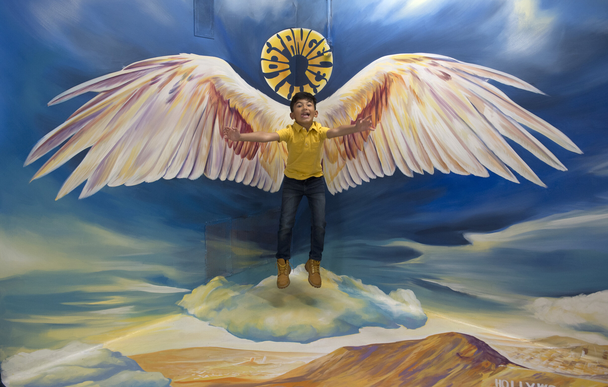 ILLUSIONSYaseen Ali, 5, of Orange County, has some fun while his mother Mehjabeen Ali takes photographs at an entirely new exhibition of 3D illusions at the Museum Of Illusions in Hollywood on Thursday, March 28, 2019.