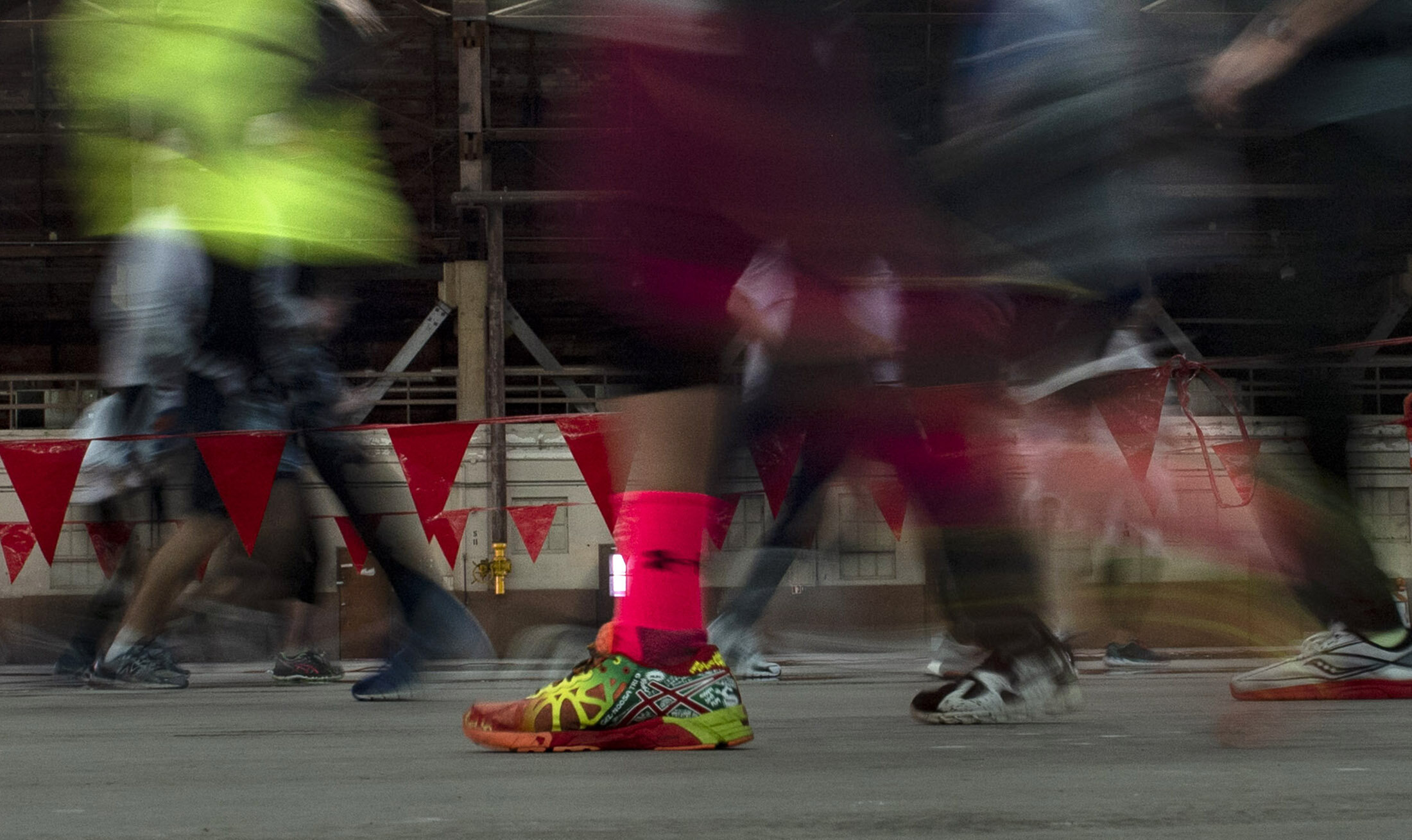 Half marathon and 5k runners breeze through the historic Tustin Blimp Hangar on Sunday, March 3, 2019.