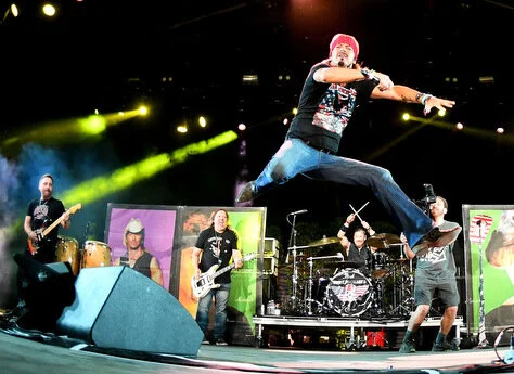  Bret Michaels performs before an enthusiastic crowd on the Palomino Stage on the opening day of the Stagecoach Country Music Festival at the Empire Polo Club in Indio Friday, April 26, 2019.  