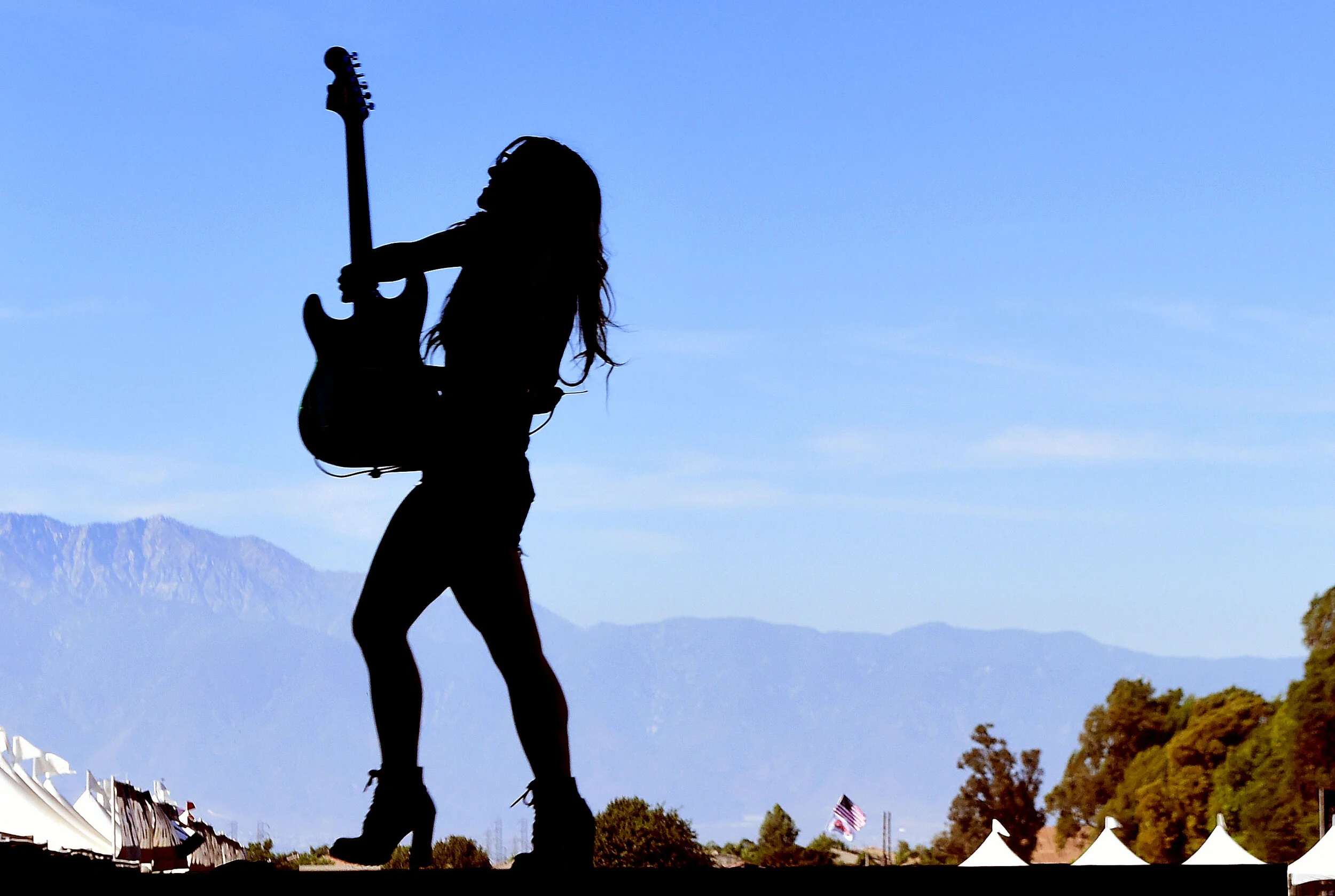  Country music artist Lindsay Ell performs at Tailgate Fest in Eastvale Saturday, Aug 17, 2019.  