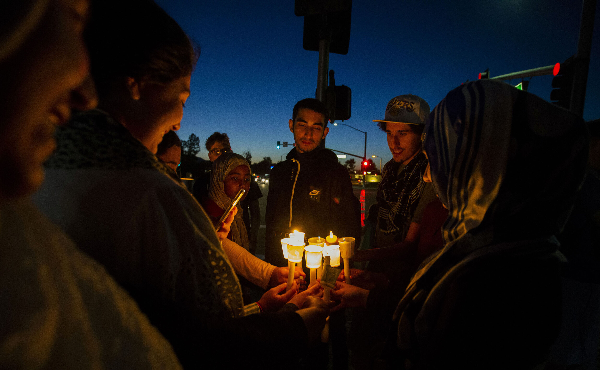  People come together as they call for a ban on assault-style rifles for personal use with the help of United Church of the Valley during a candlelight vigil to mourn the victims of the recent mass shootings in Dayton, Ohio, El Paso, and Gilroy at th