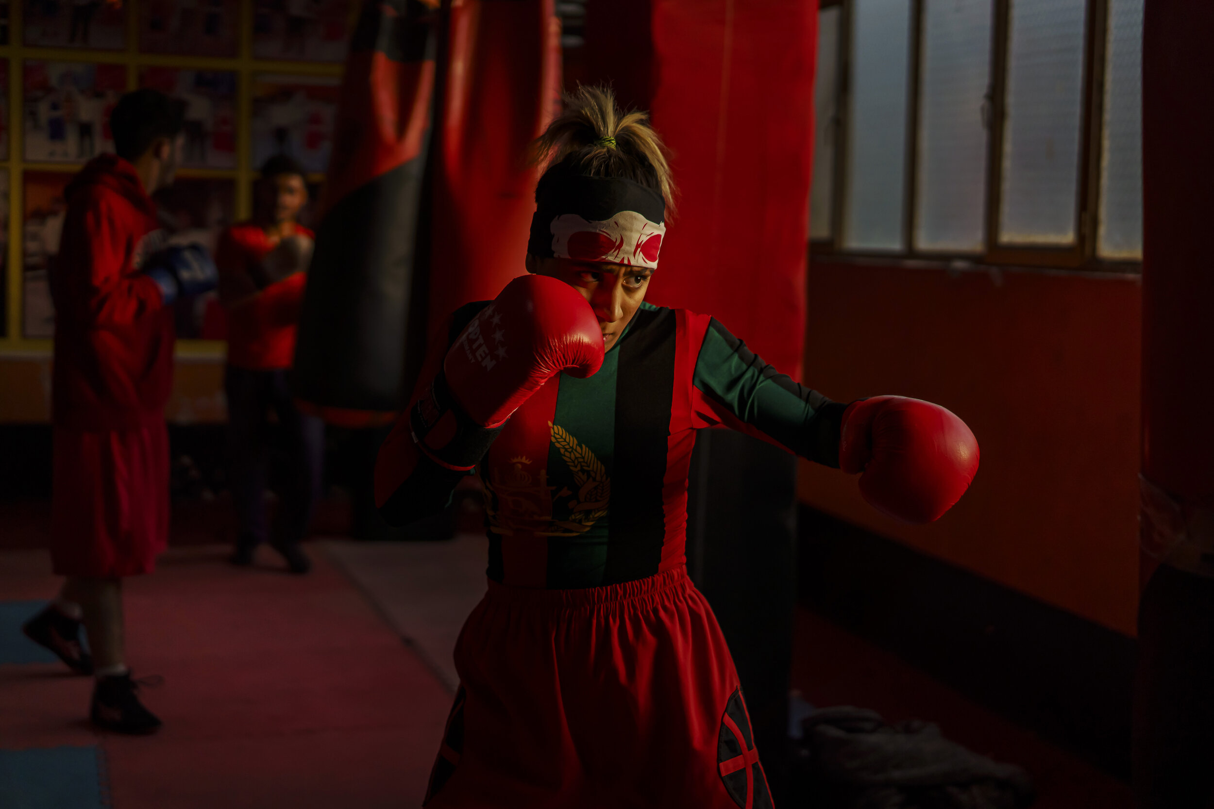  Khurshid Muhammadi, 16, trains for boxing at Berzhad Boxing Gym three times a week in Kabul, Afghanistan, on Monday Nov. 9, 2020. Like many younger generation Afghans who grew up during the time of war, they are adamant to stay and fight, hoping the