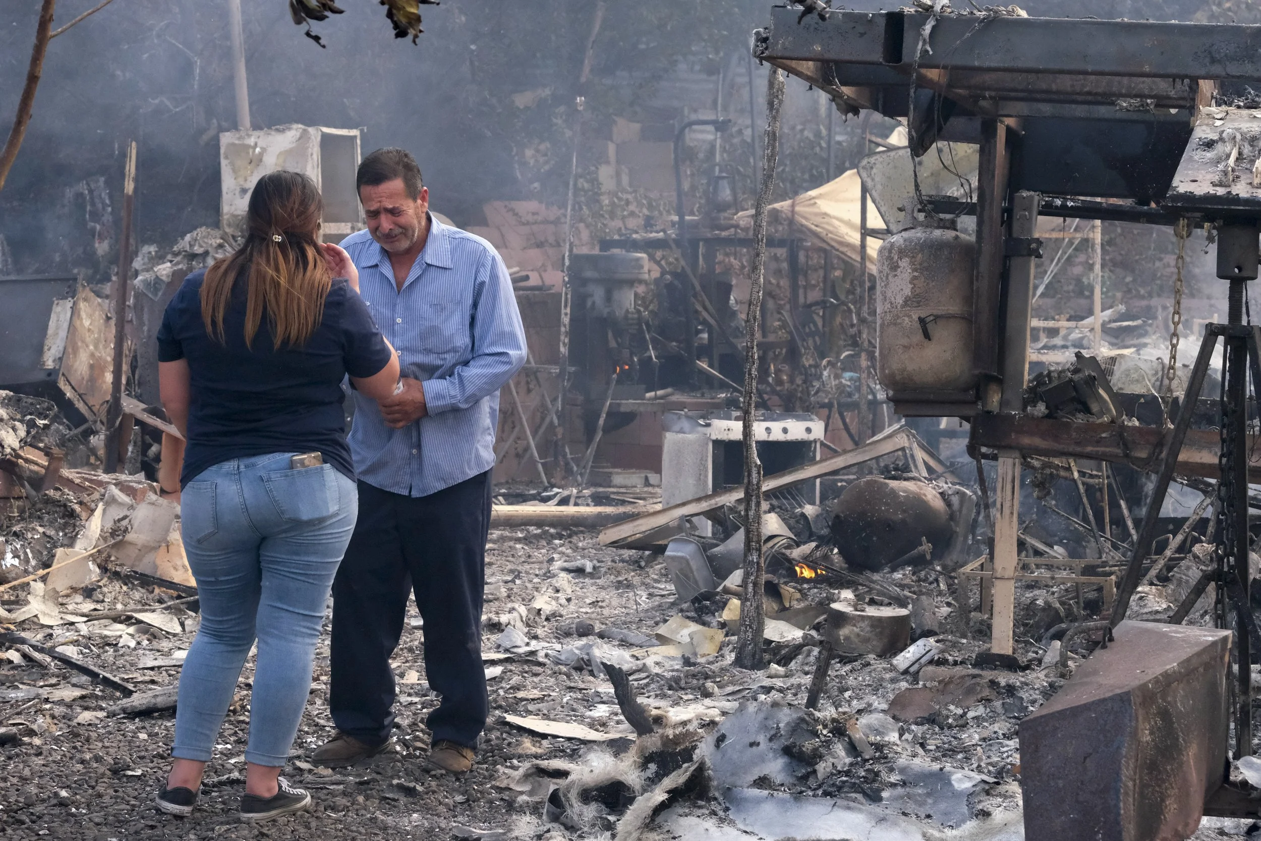 FIRE - SECOND PLACE: RINGO CHIU FOR THE ASSOCIATED PRESS