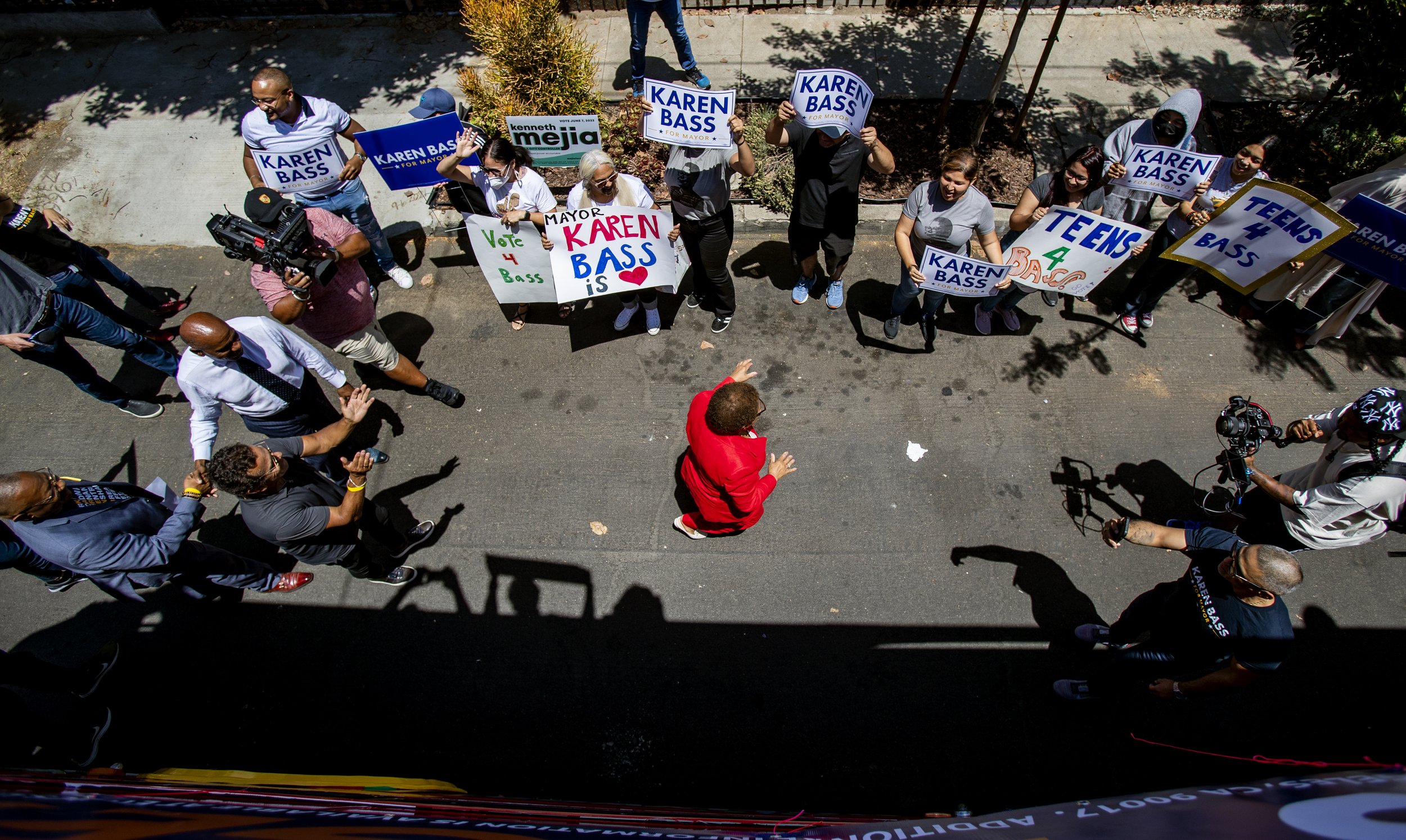 Greeting Supporters