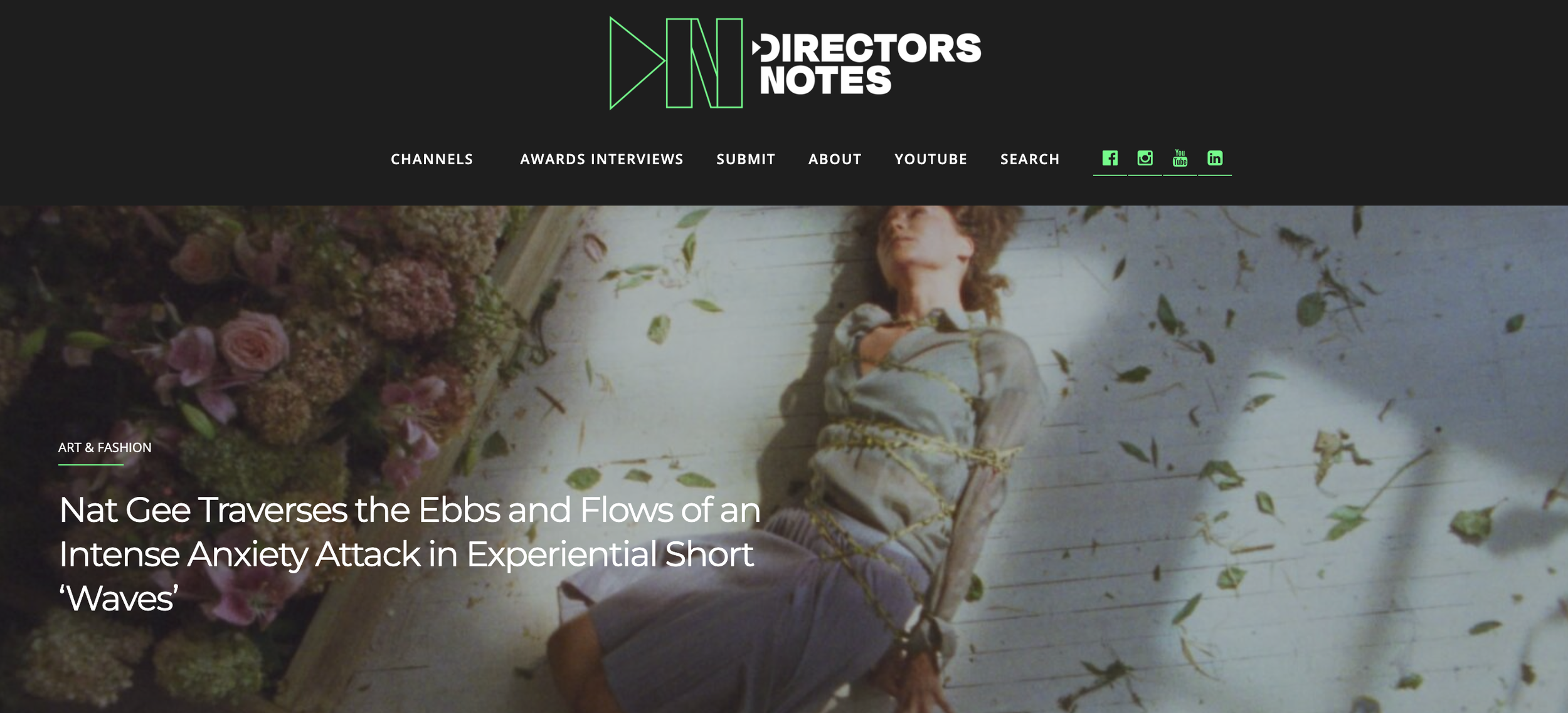 DirectorsNotes reviews Buried. Click the image to also read their review & interview with Nat.