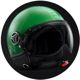 Green / White Outline