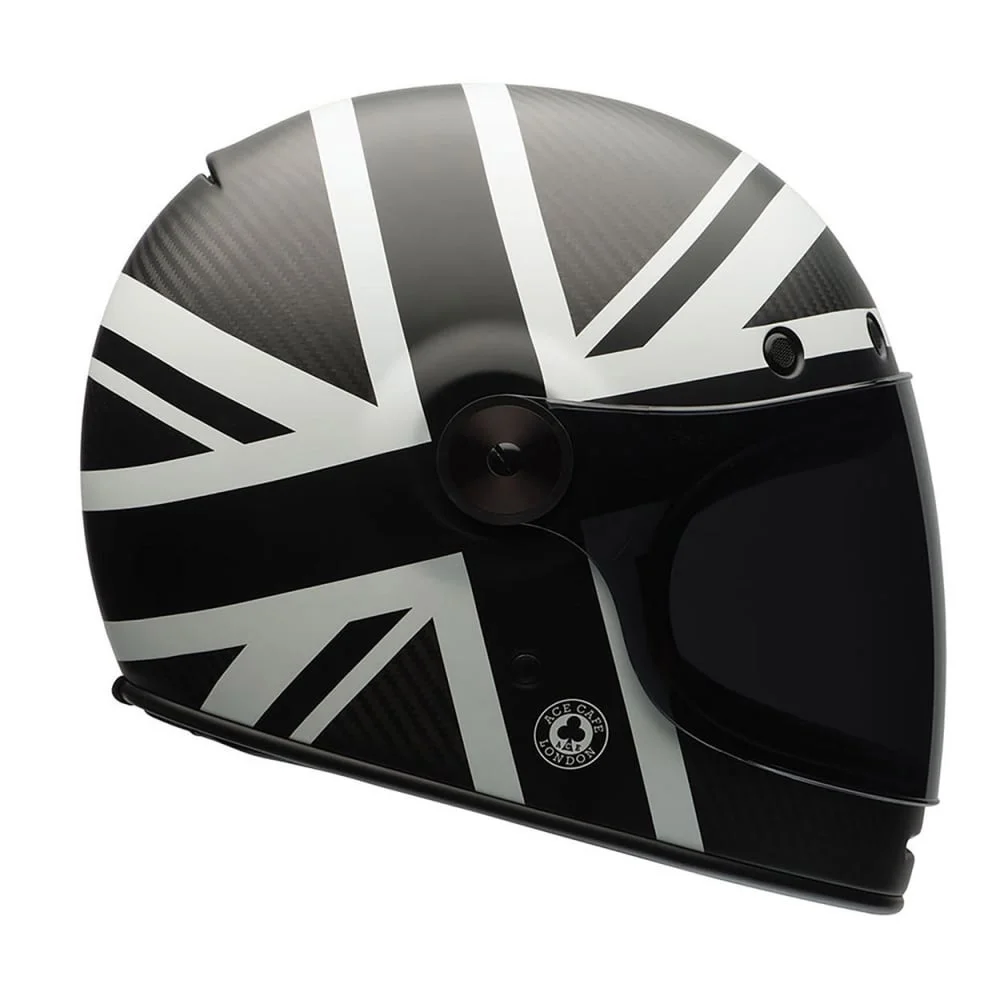 bell bullitt helmets australia Special Edition Full-Face Motorcycle Helmet (Hart-Luck Gloss Metallic Bubbles, Medium) Outer shell Fiberglass composite shell construction Ventilation Velocity Flow Ventilation Energy management Multi Bell Bullitt Retro-Hipster Helmet Is