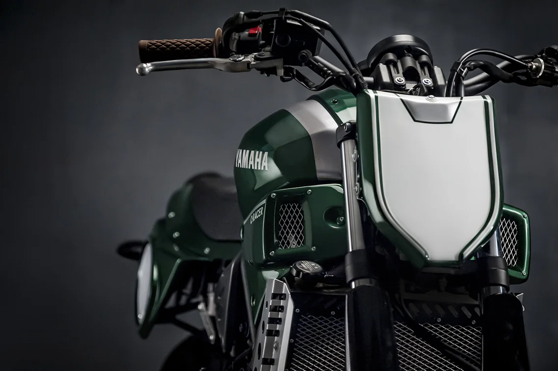 XSR700 Mask Front Number Plate — Gasoline Motor