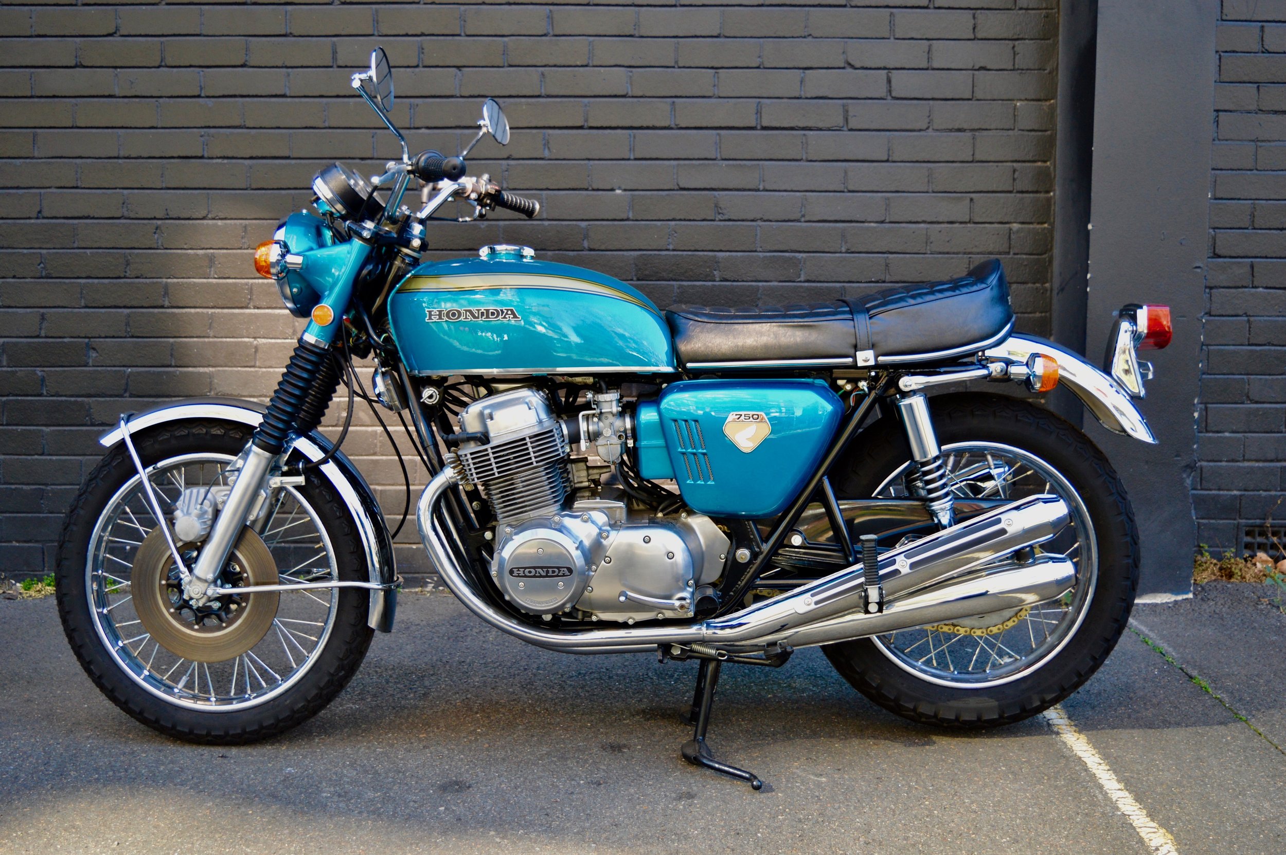 1969 Honda CB750 Blue — Gasoline Motor Co. 1969 Honda CB750 Blue — Gasoline Motor Co.