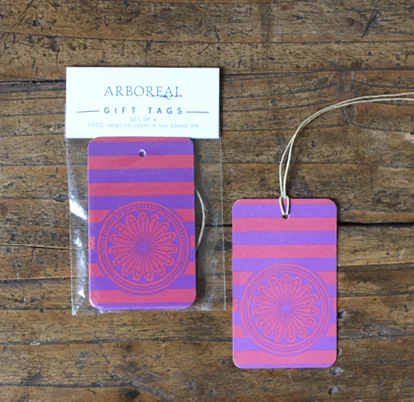 MONTEROSSO cherry gift tags (set/4)