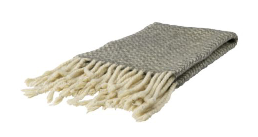 soft, fringed throw found via design sponge