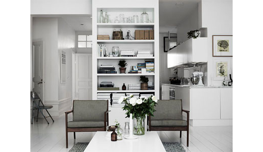 clean & simple room by stylist lotta agoton