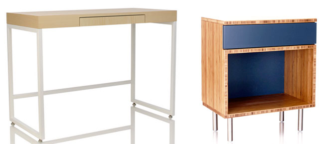 ABERDEEN desk + DEVOE end table