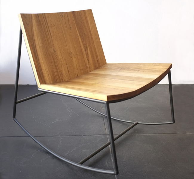 RECLAIMED TEAK rocker