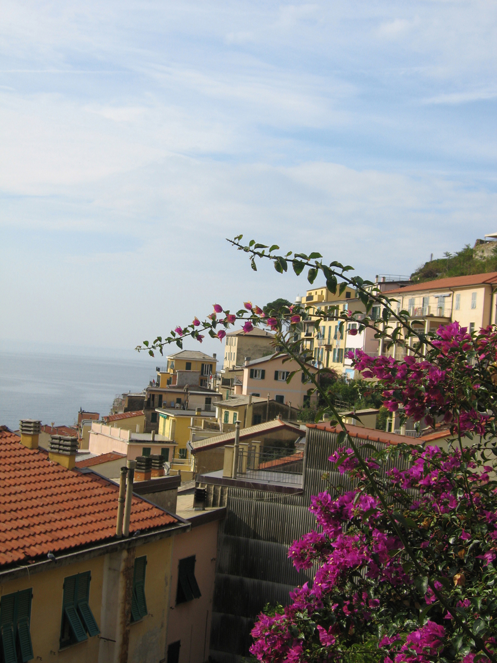 An overlook in Vernazza, Italy