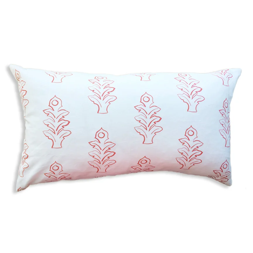 Leaf Cherry Lumbar Pillow 