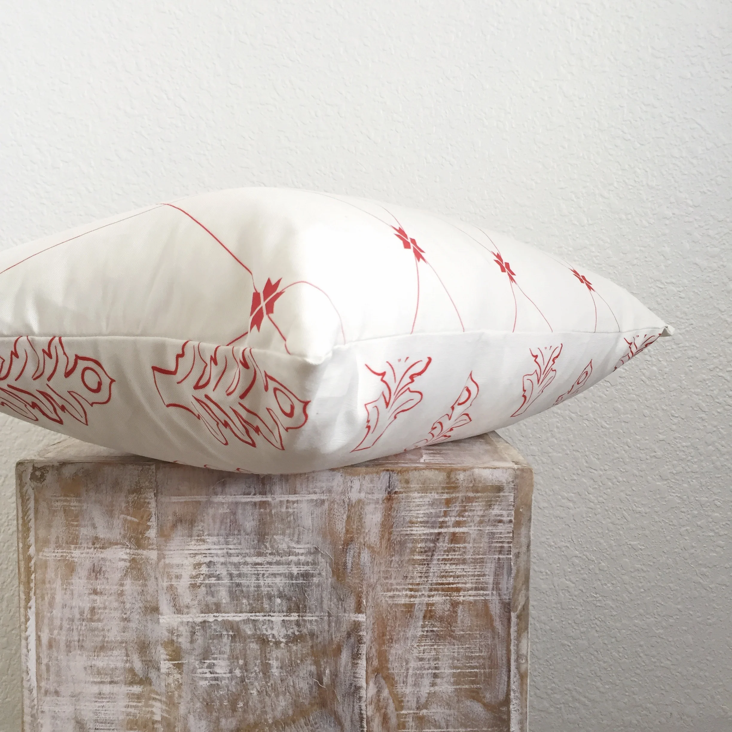 Trellis + Leaf One-of-a-Kind Lumbar Pillow 