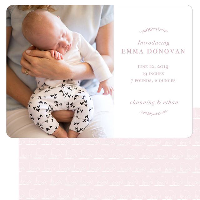 Modern digital baby announcements... something I&rsquo;ve worked on (&amp; then paused on), is finally ready! Purchase the design you love, email me a photo + info, and you receive a digital download for you to print. 
Available on my website as well