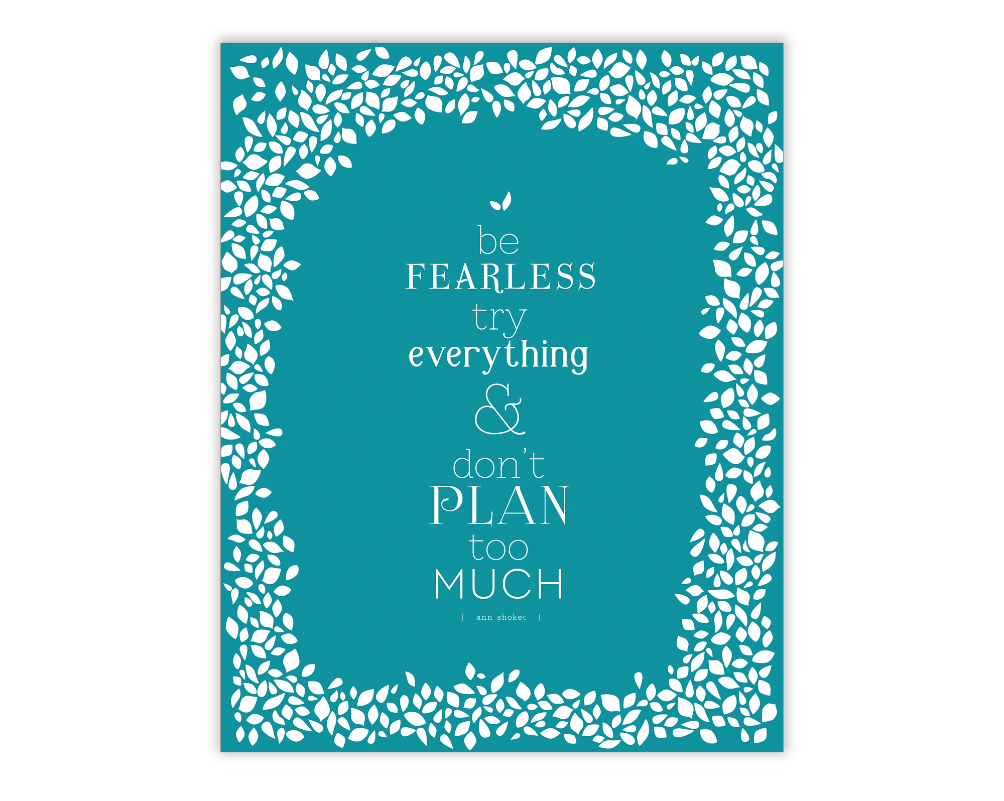 Be Fearless Printable Wall Art