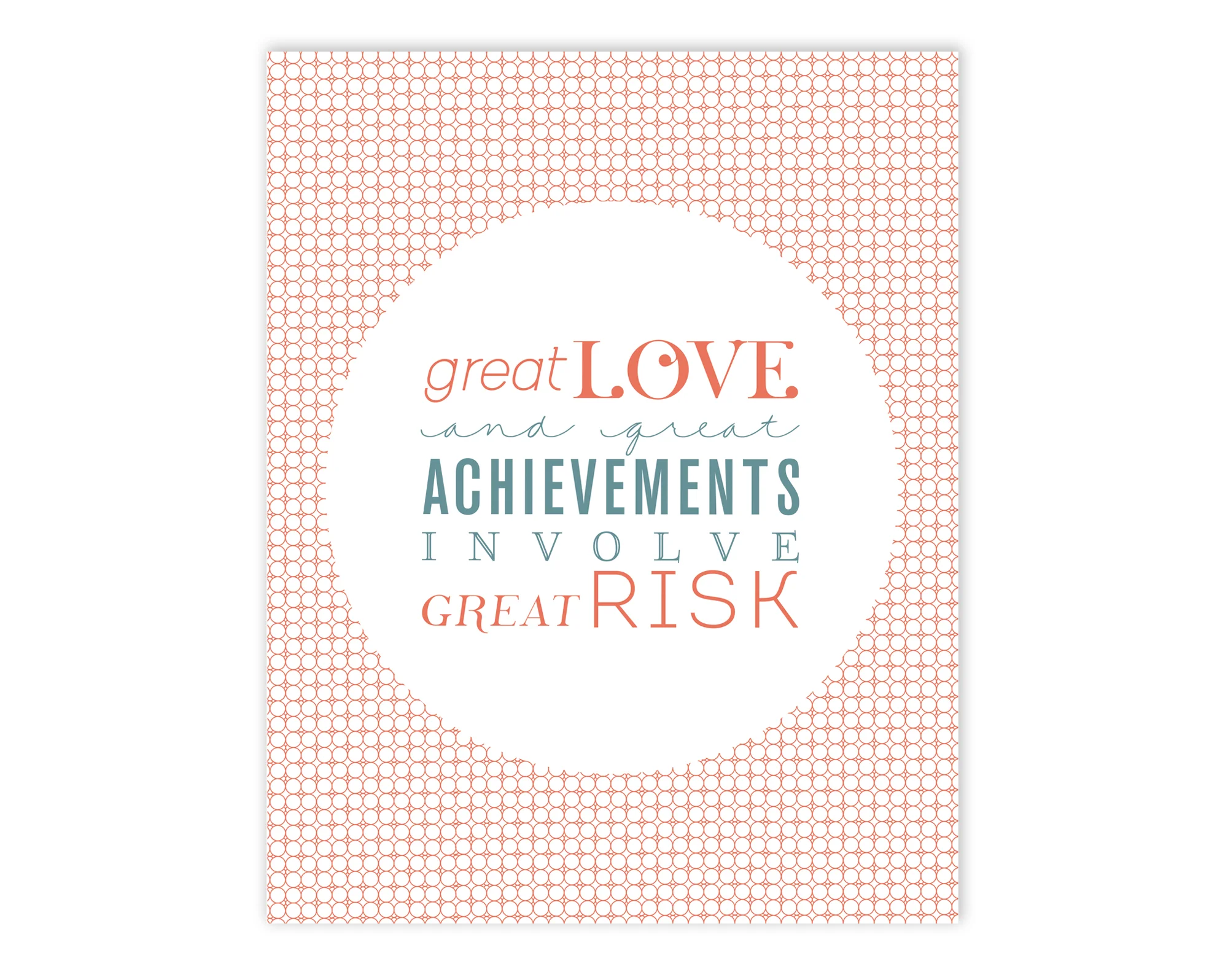 Great Risk Printable Wall Art