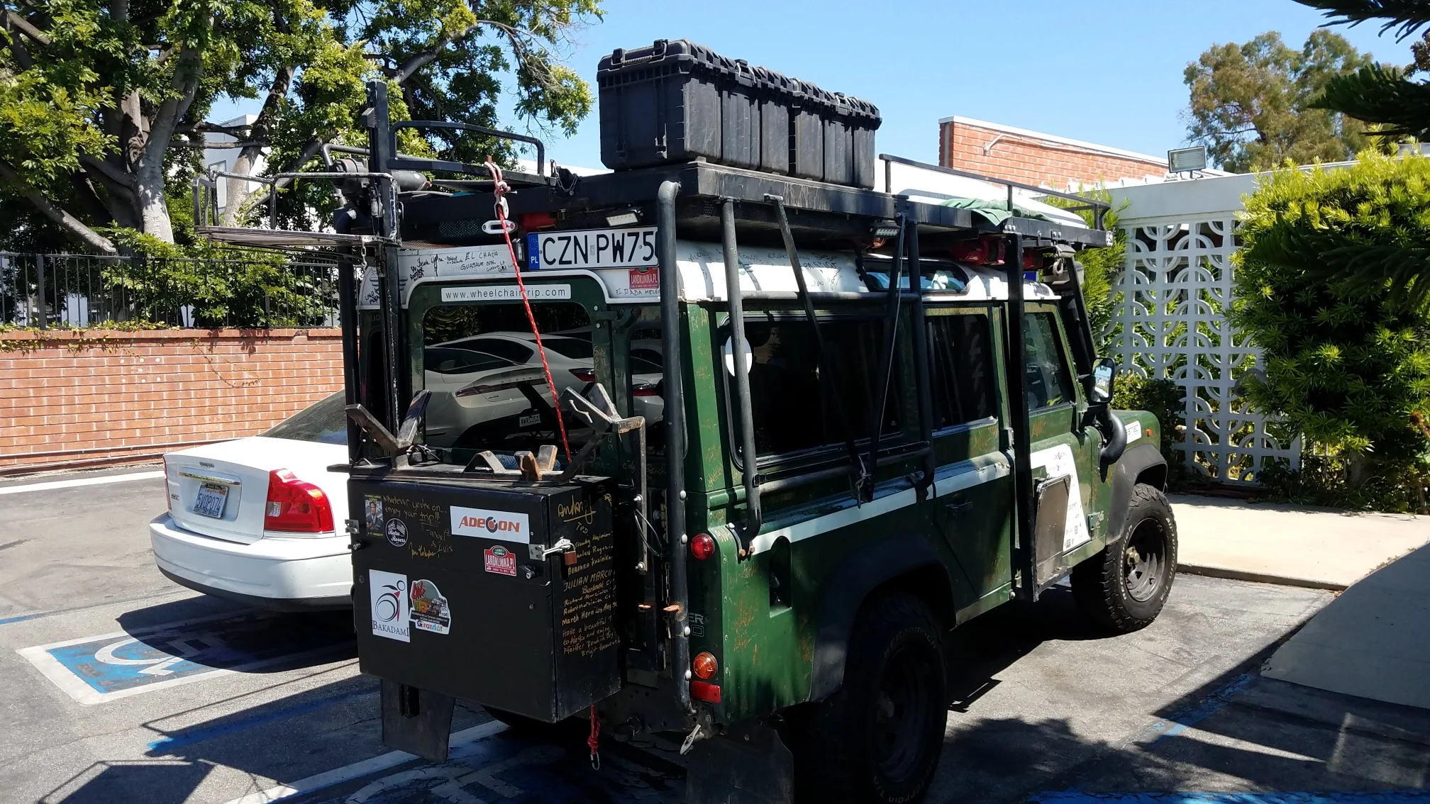 Maciek and Michal's accessible Land Rover.