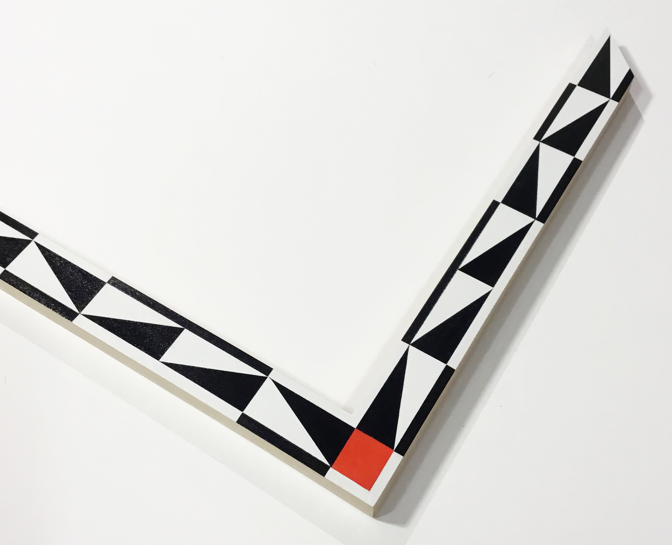 TOO CLOSE TO SERIOUS TCTS2 1.5" white and black with color corner