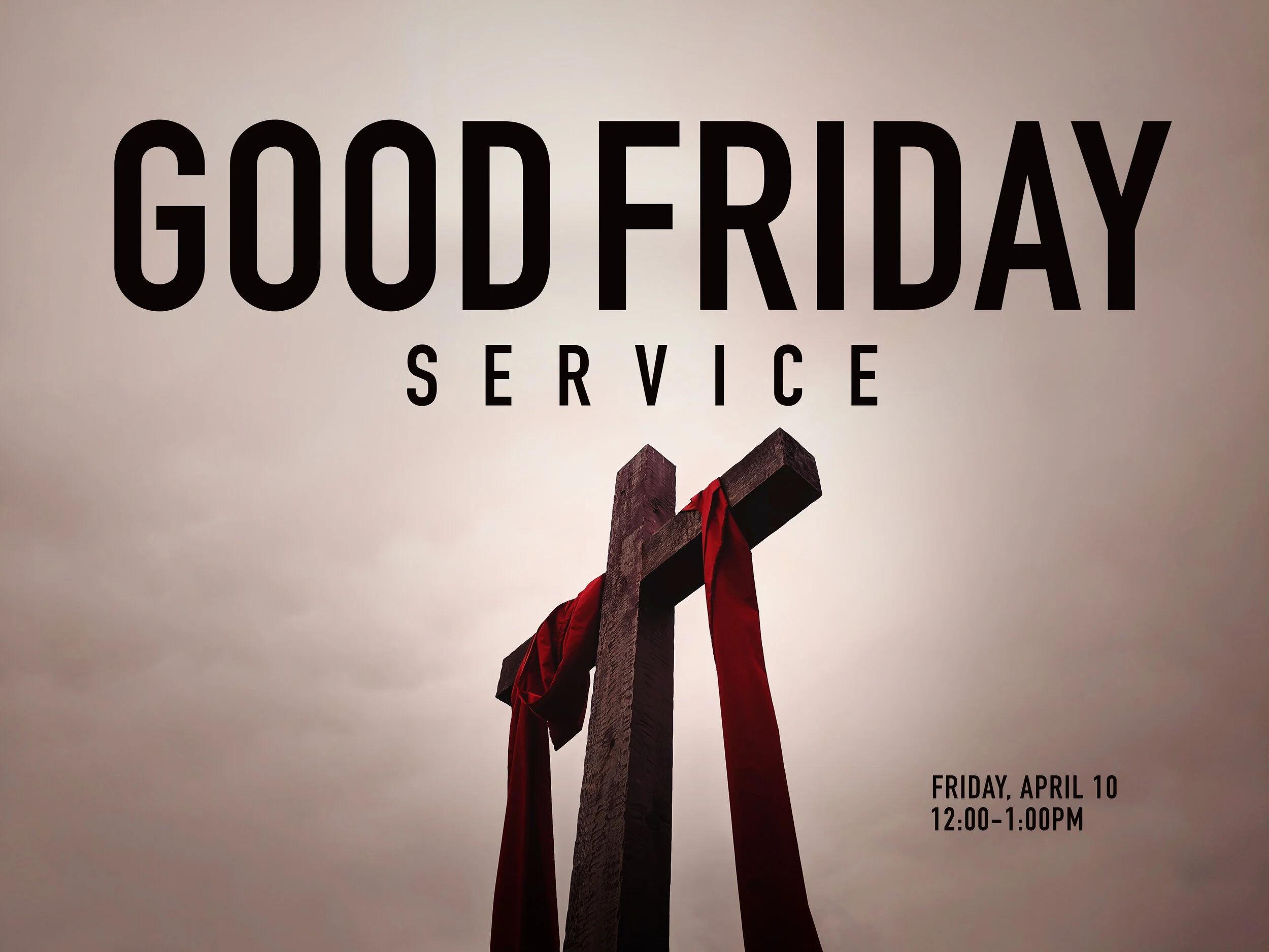 Good Friday Service Graphic Design Sharefaith Media