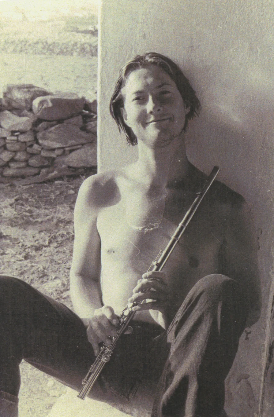 Robert Stallman in 1969, music teacher at the Aegean School and founder of the Paros Chamber Ensemble.