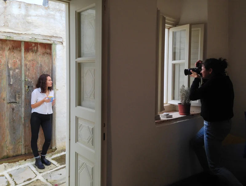 Students at Center's Special Space in the Hill Village of Lefkes