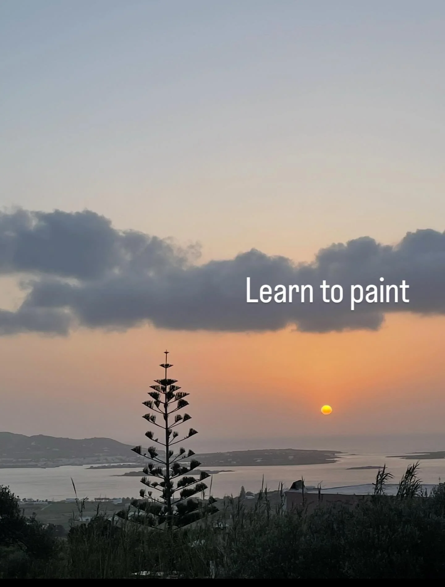 Painting is good for mental health, increasing a sense of place and enhancing perception.  Come and learn a new skill.  #oilpainting #drawing #learning #artschool #greekislands #greece #paros #mentalhealth #skill #travel
