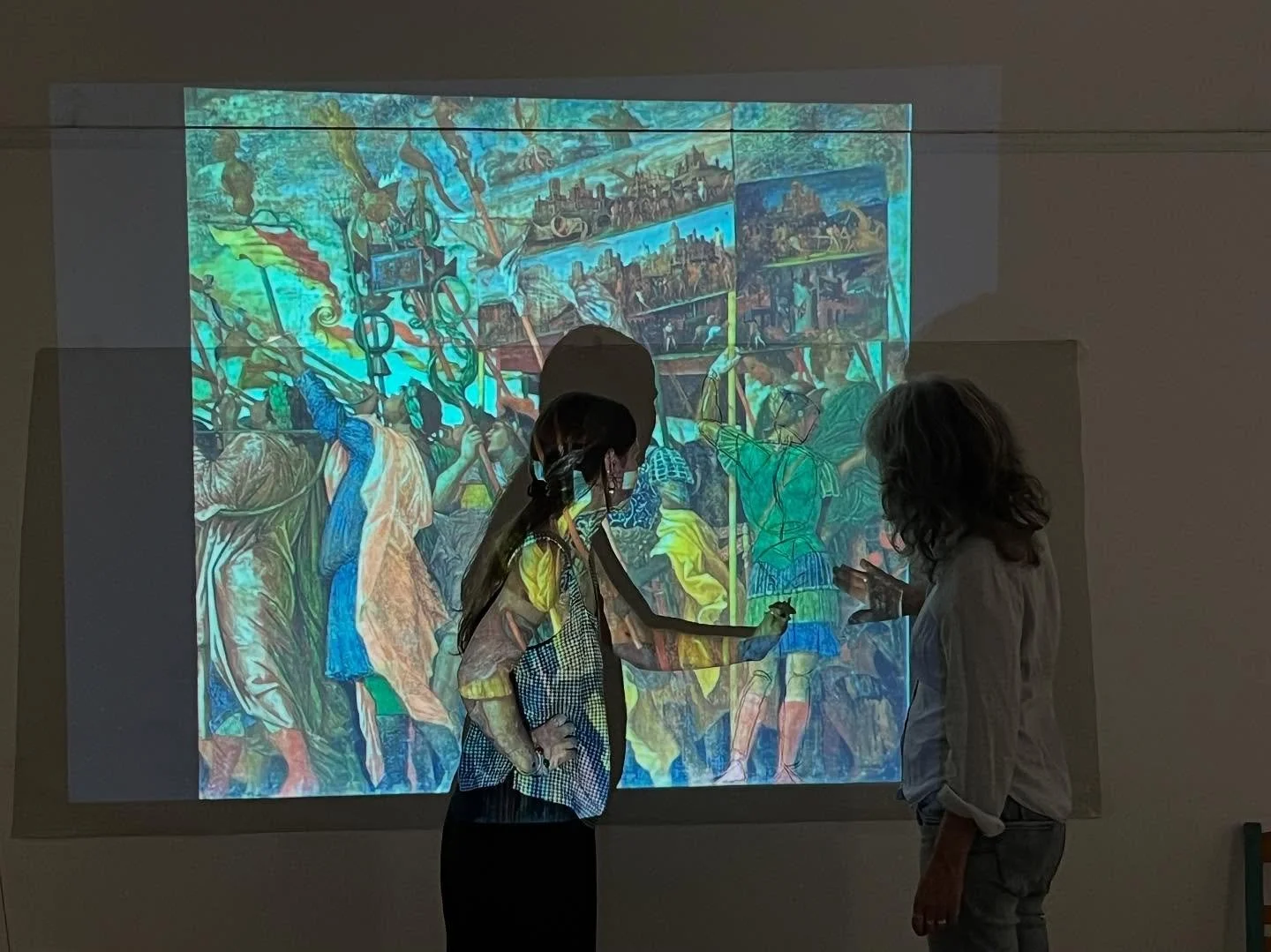 Learning by analyzing the figures in the Mantegna painting of the Triumphs of Caesar. #projection #figuredrawing #mantegna #c&aelig;sar #learning #skill #artschool #greece #paros #anatomy