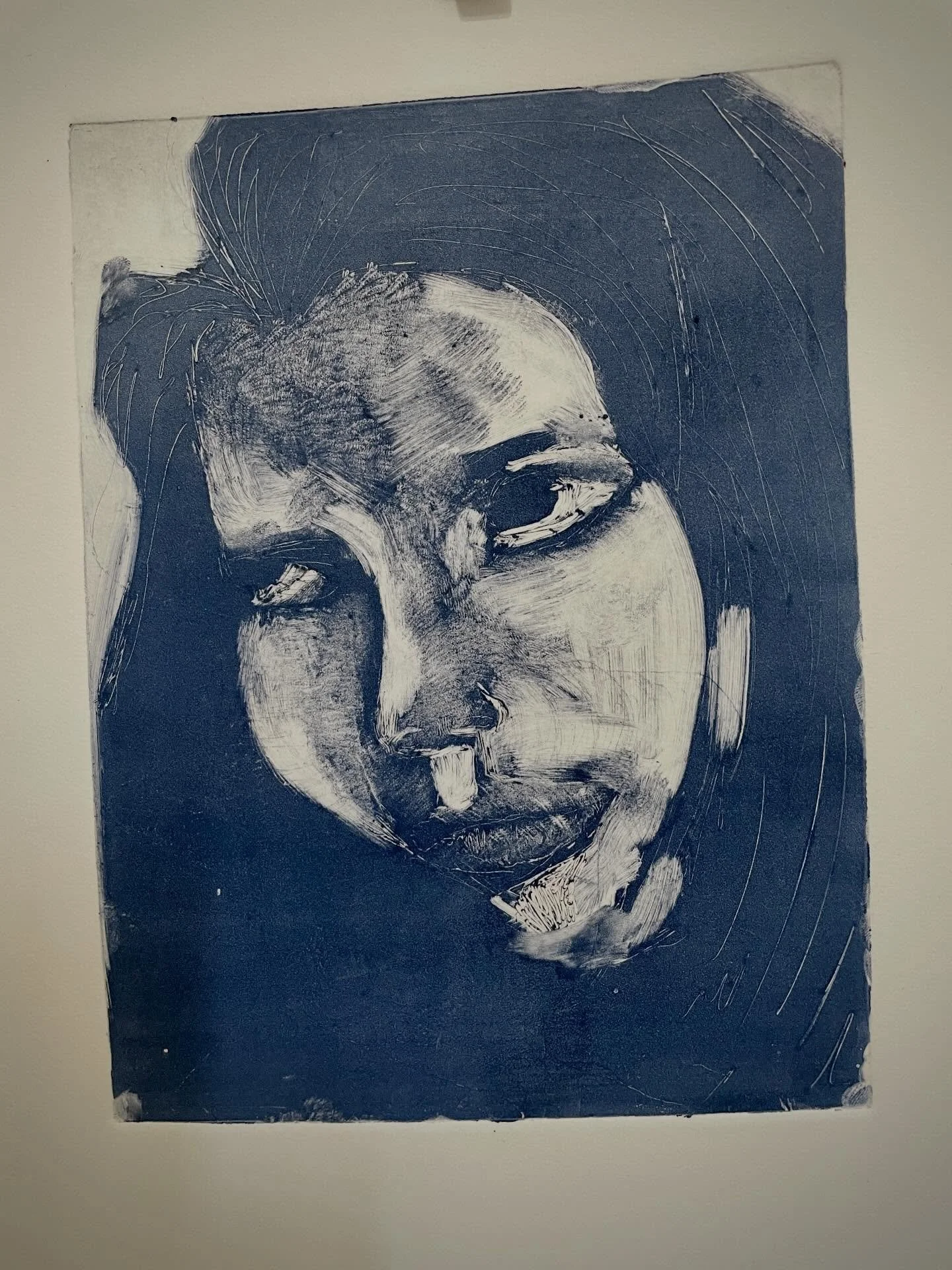 Three mono prints made by the resident students in the last week of their stay.  #monoprint #printmaking #residency #paros #greece