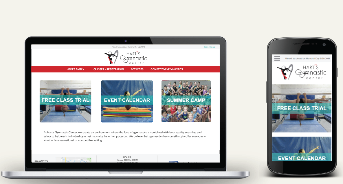 Besides the preferred desktop version, we created a mobile adaptation