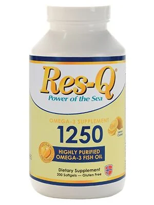 q 1250 Omega-3 Lemon coated Fish Oil 