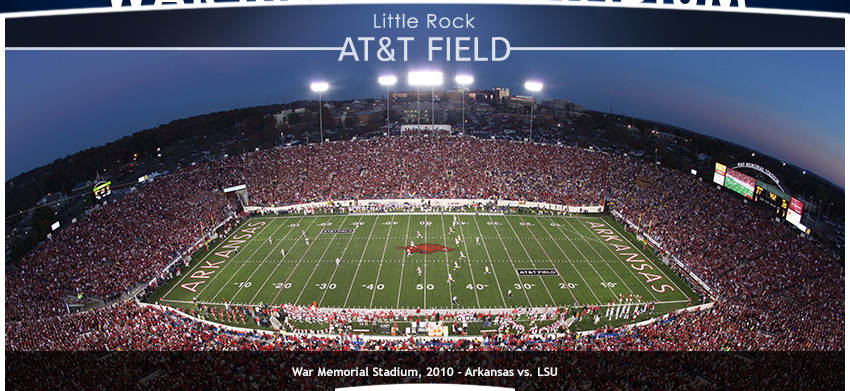 War Memorial Stadium Little Rock Ar Seating Chart