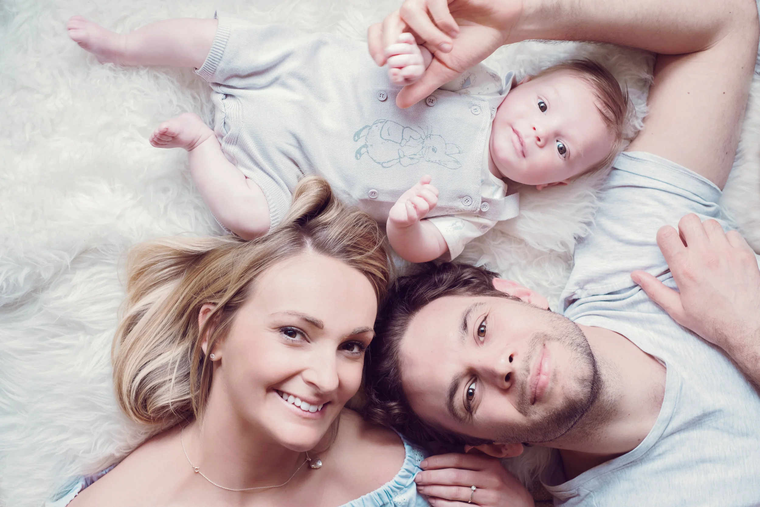 Newborn family photos.