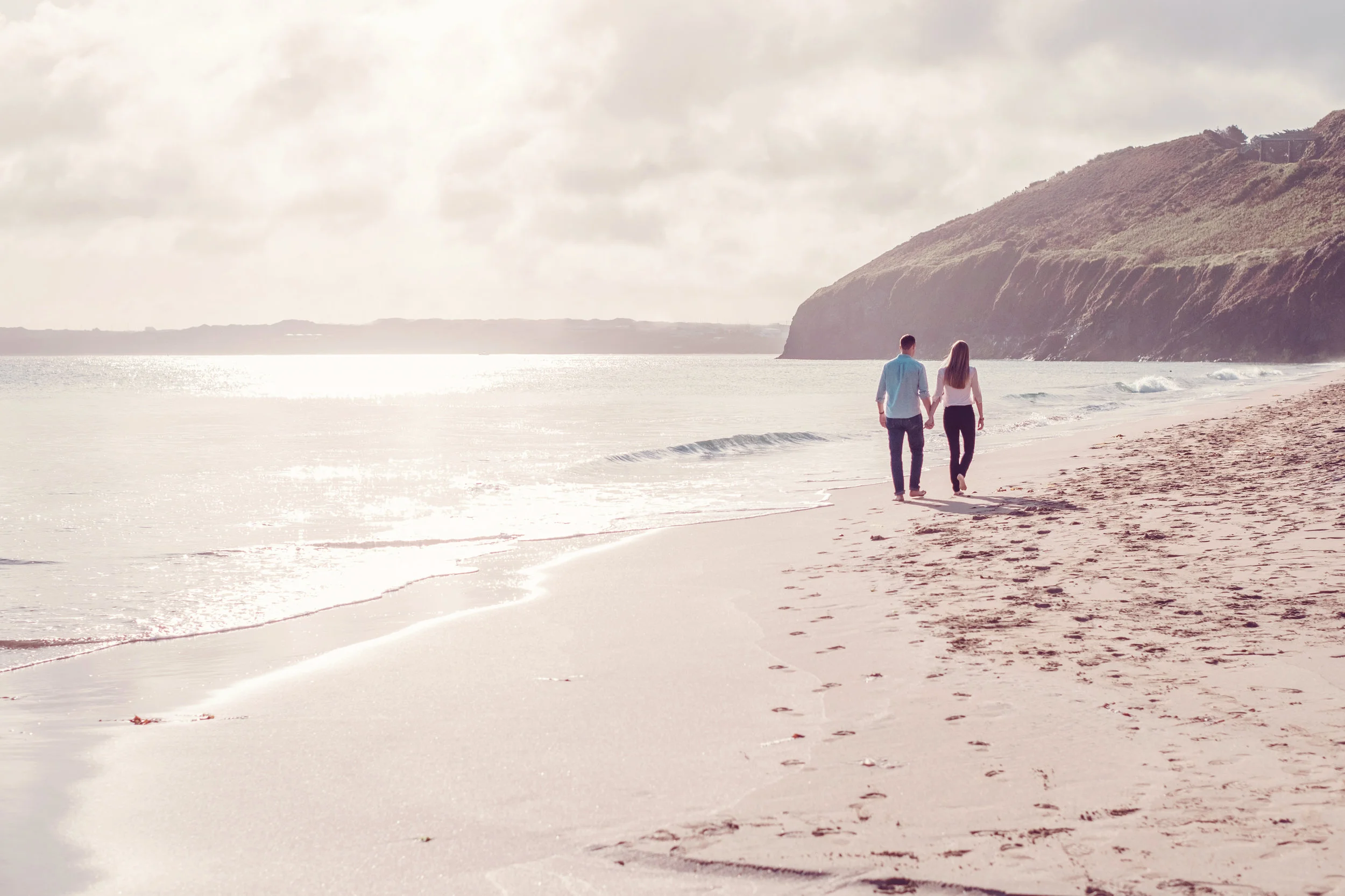 Carbis Bay, St Ives Engagement - Amy & Tom