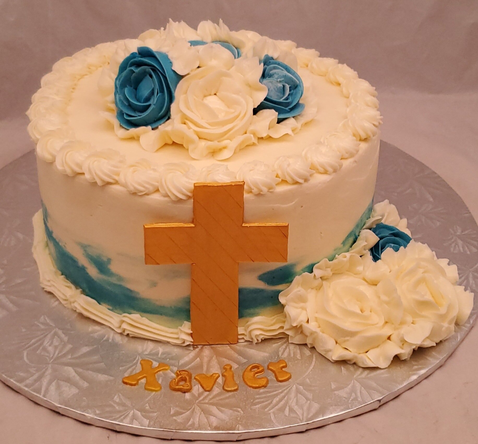 Blue & white baptism